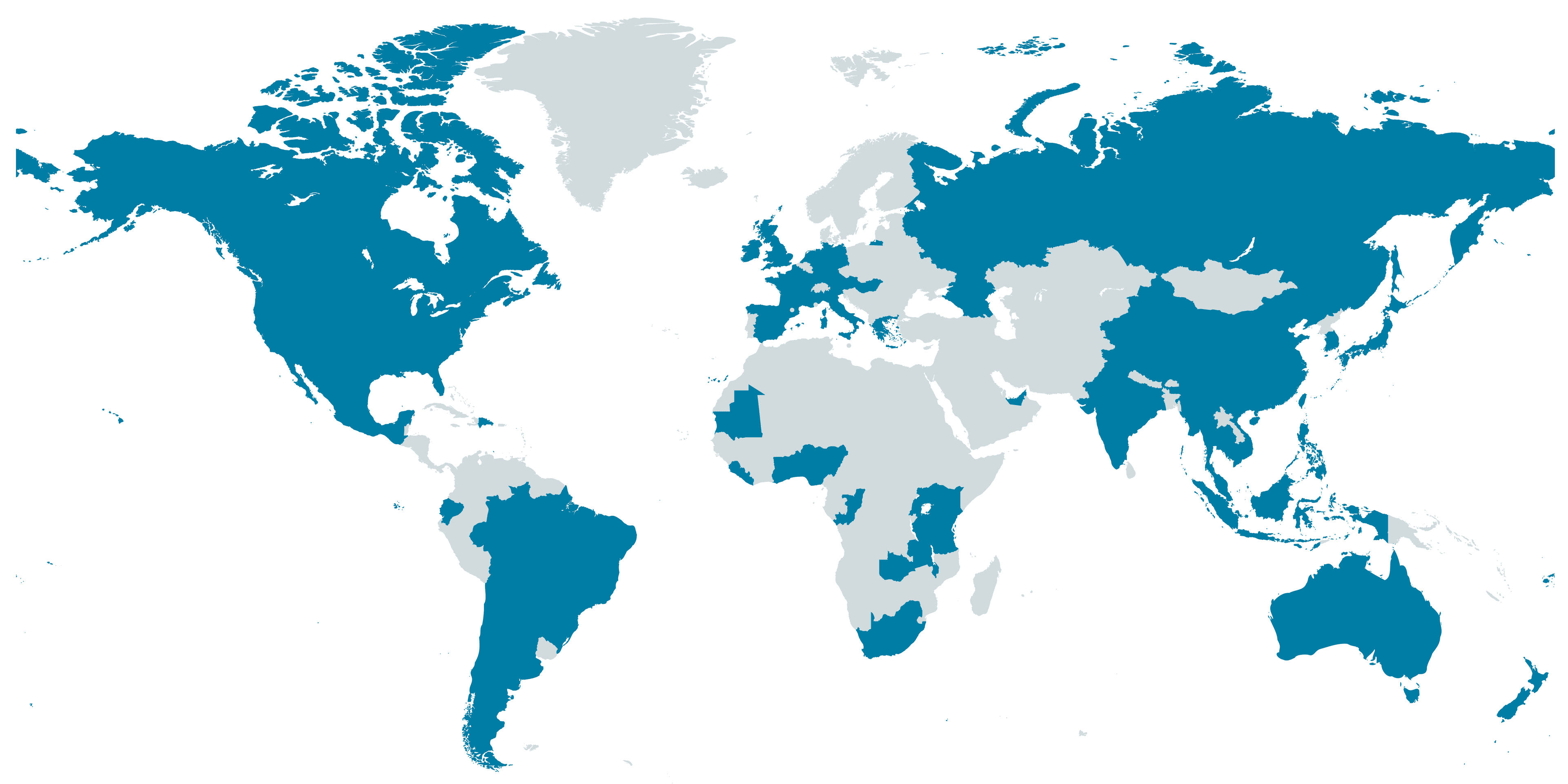 A map of TJC worldwide